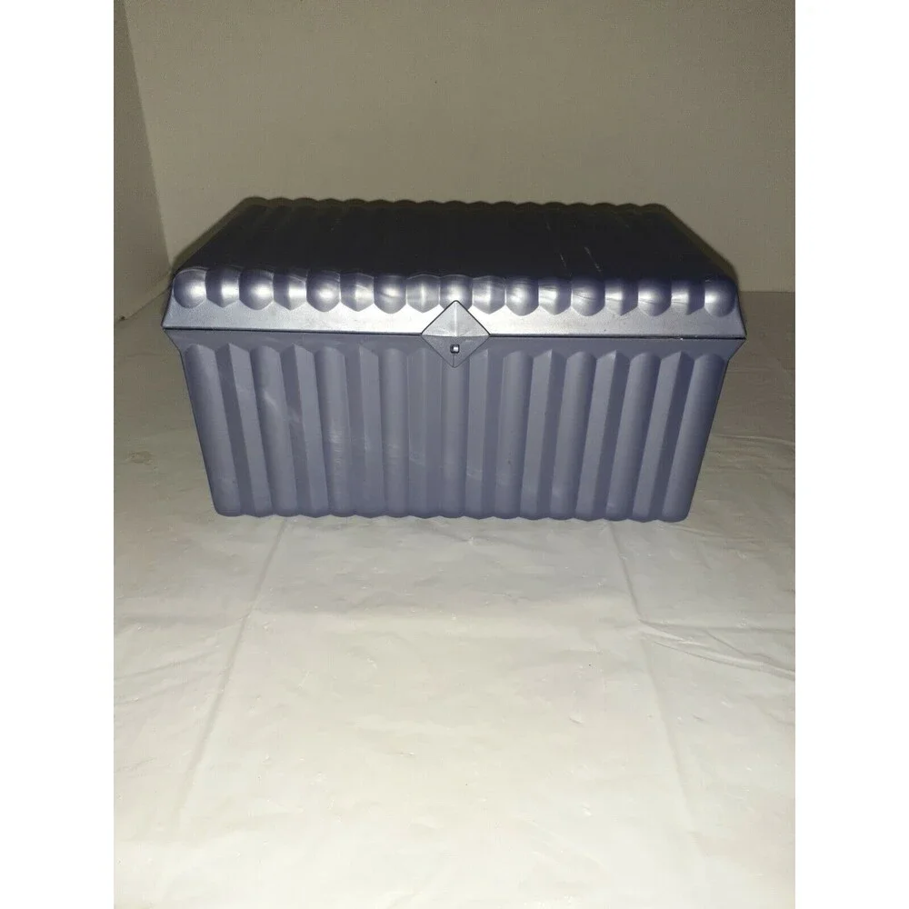 Vintage Sassaby Purple Small Makeup Carrying Case Organizer With Mirror & Tray